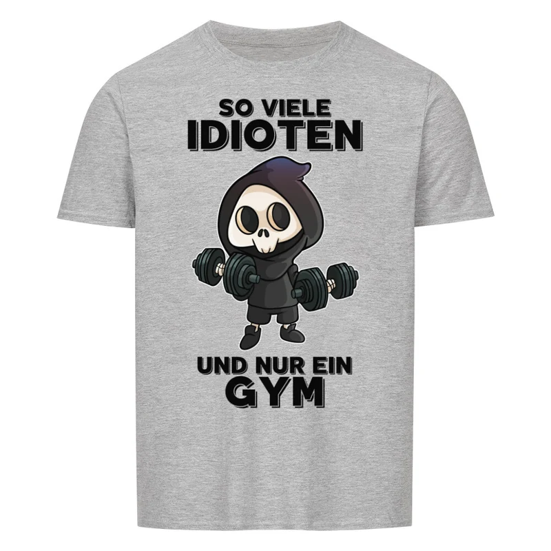 IDIOTEN SENSENMANN - Regular Shirt - Frontprint