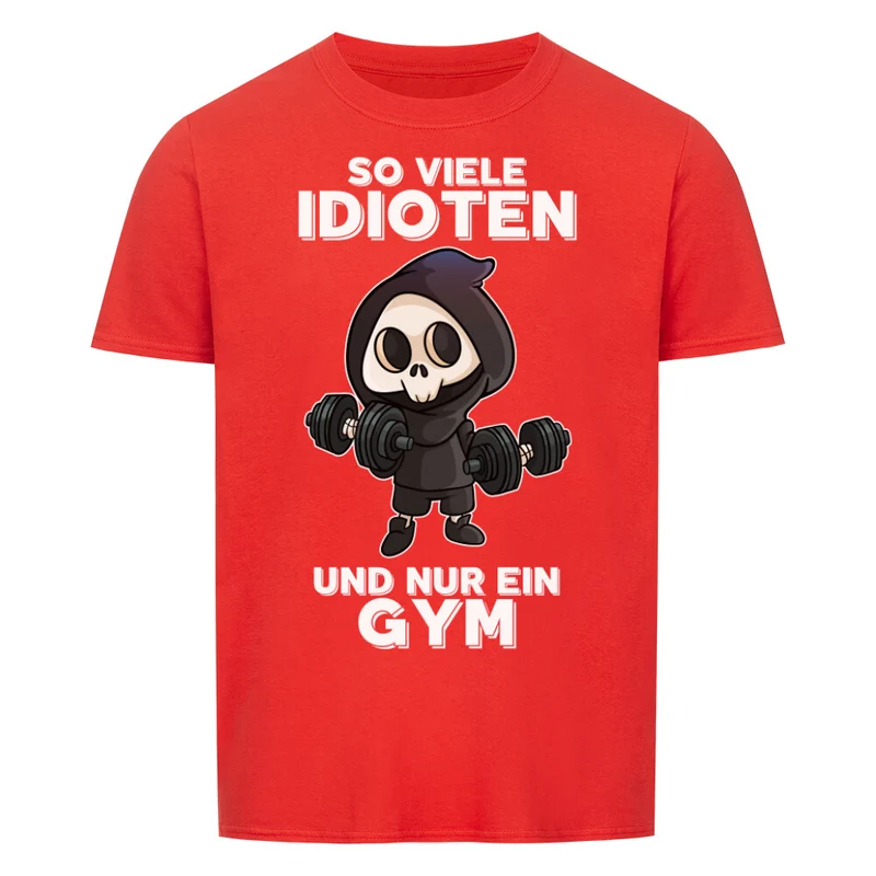 IDIOTEN SENSENMANN - Regular Shirt - Frontprint