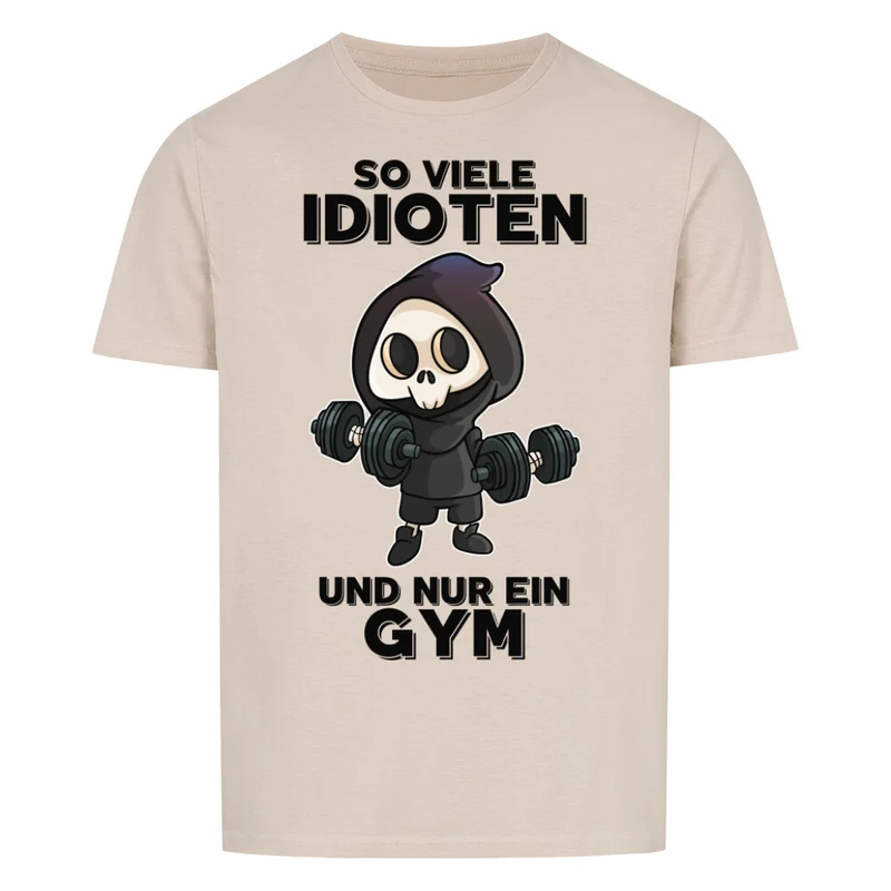 IDIOTEN SENSENMANN - Regular Shirt - Frontprint