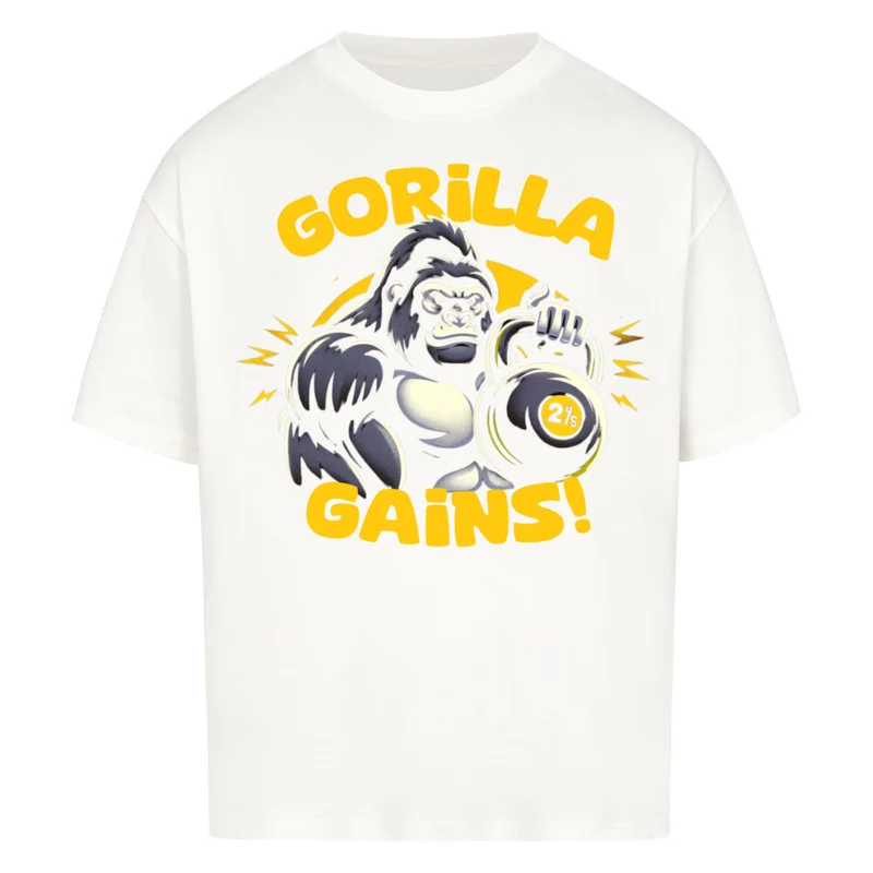 GORILLA GAINS - OVERSIZED SHIRT FRONTPRINT