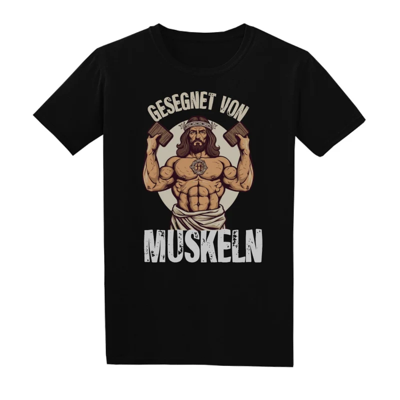 GESEGNET VON MUSKELN - Regular Shirt - Frontprint