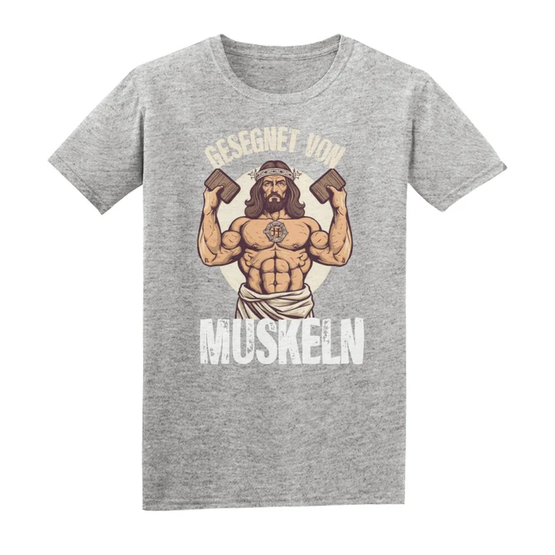 GESEGNET VON MUSKELN - Regular Shirt - Frontprint