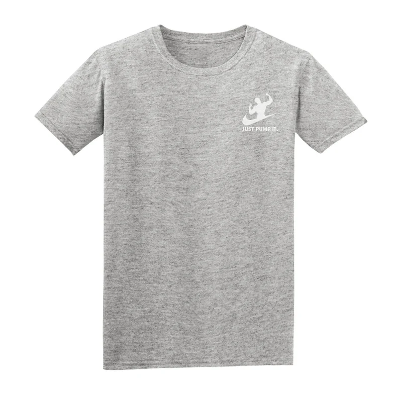 JUST PUMP IT - Regular Shirt - Frontprint klein