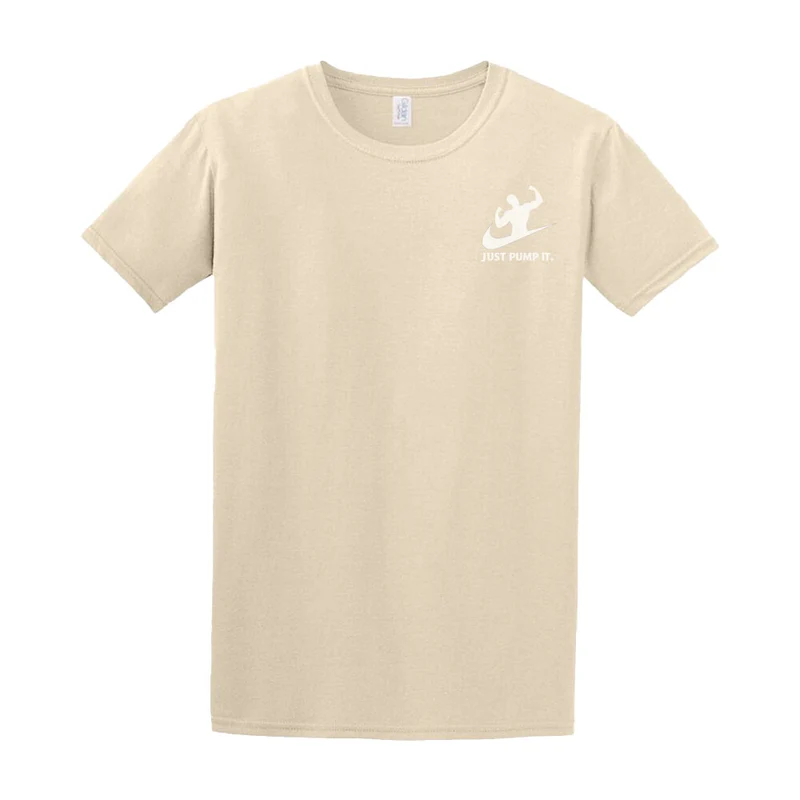 JUST PUMP IT - Regular Shirt - Frontprint klein
