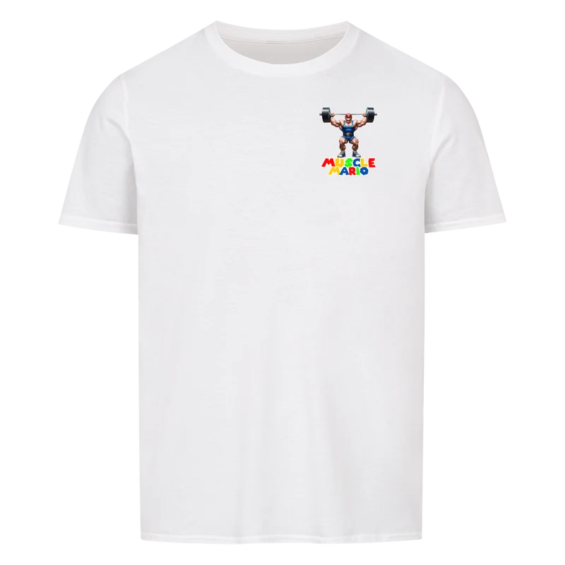 MUSCLE MARIO - Regular Shirt - Frontprint klein
