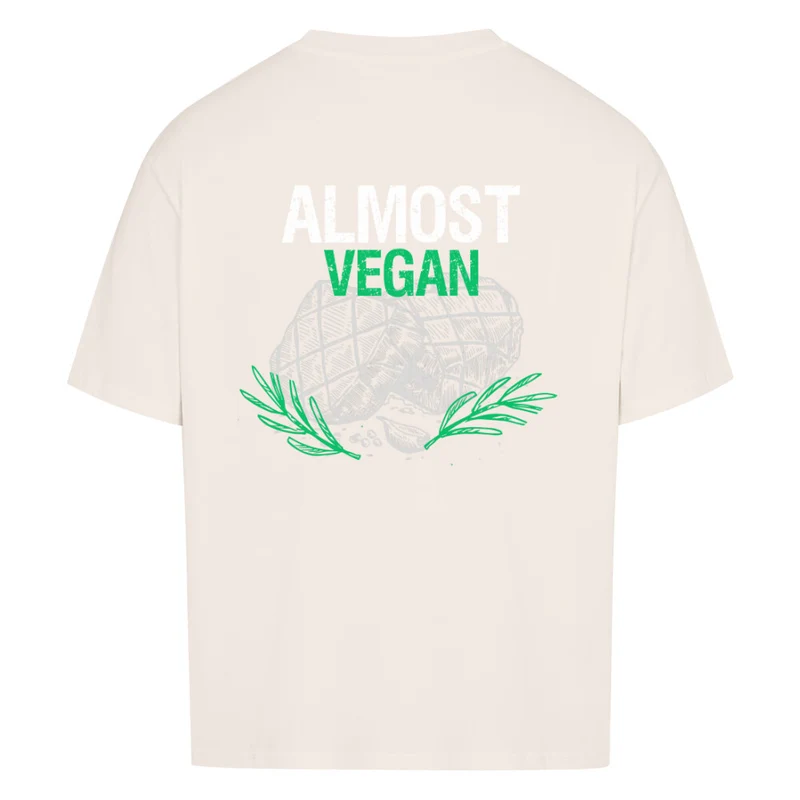 ALMOST VEGAN - OVERSIZED SHIRT BACKPRINT