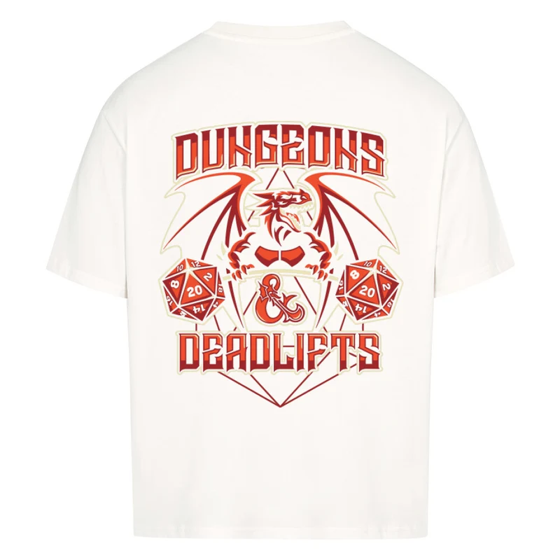 DUNGEONS & DEADLIFTS - OVERSIZED SHIRT BACKPRINT