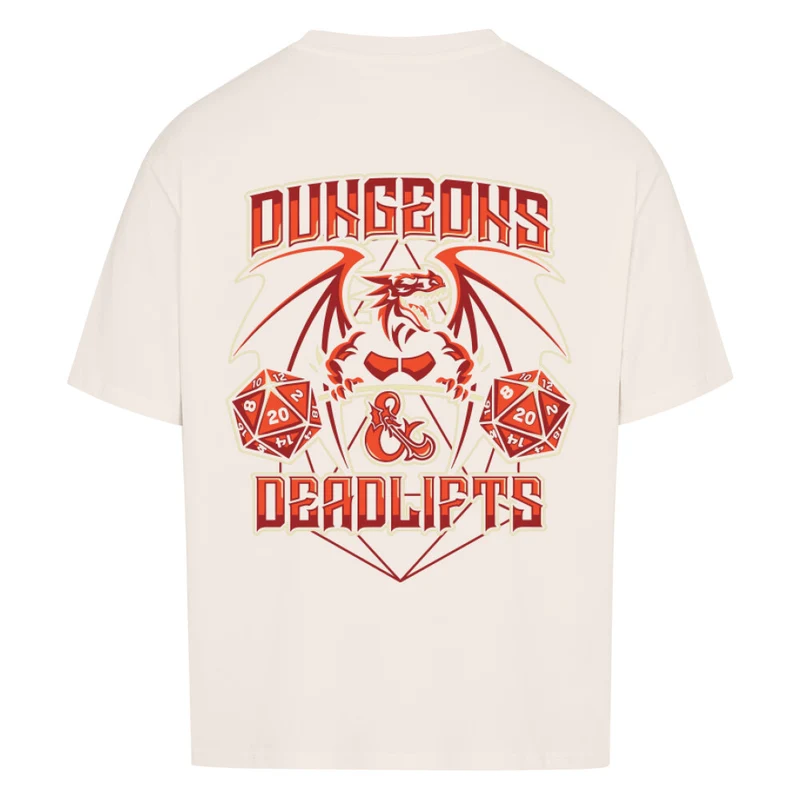 DUNGEONS & DEADLIFTS - OVERSIZED SHIRT BACKPRINT