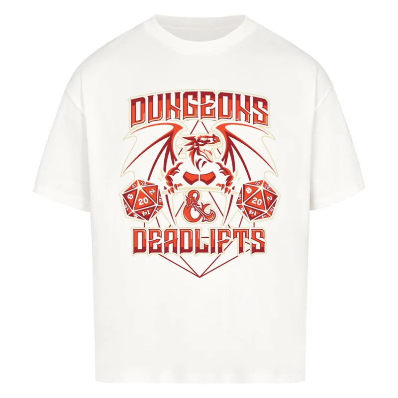 DUNGEONS & DEADLIFTS - OVERSIZED SHIRT