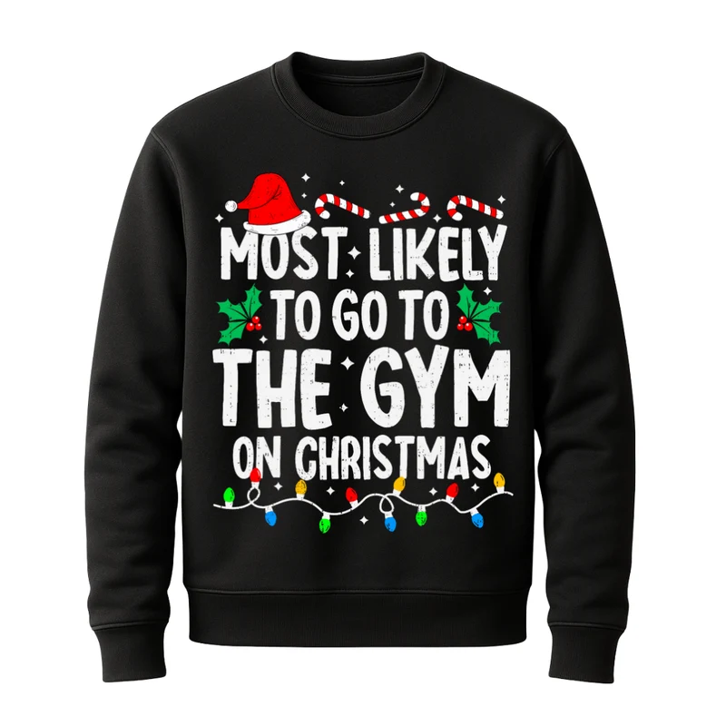 Lustiger Gym-Xmas Spruch - Sweatshirt