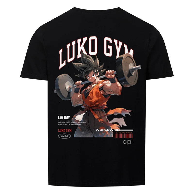 LEGDAY GOKU WORLDWIDE - Regular Shirt - Backprint
