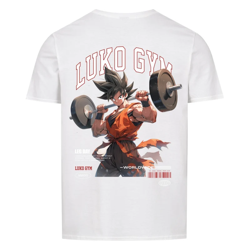 LEGDAY GOKU WORLDWIDE - Regular Shirt - Backprint