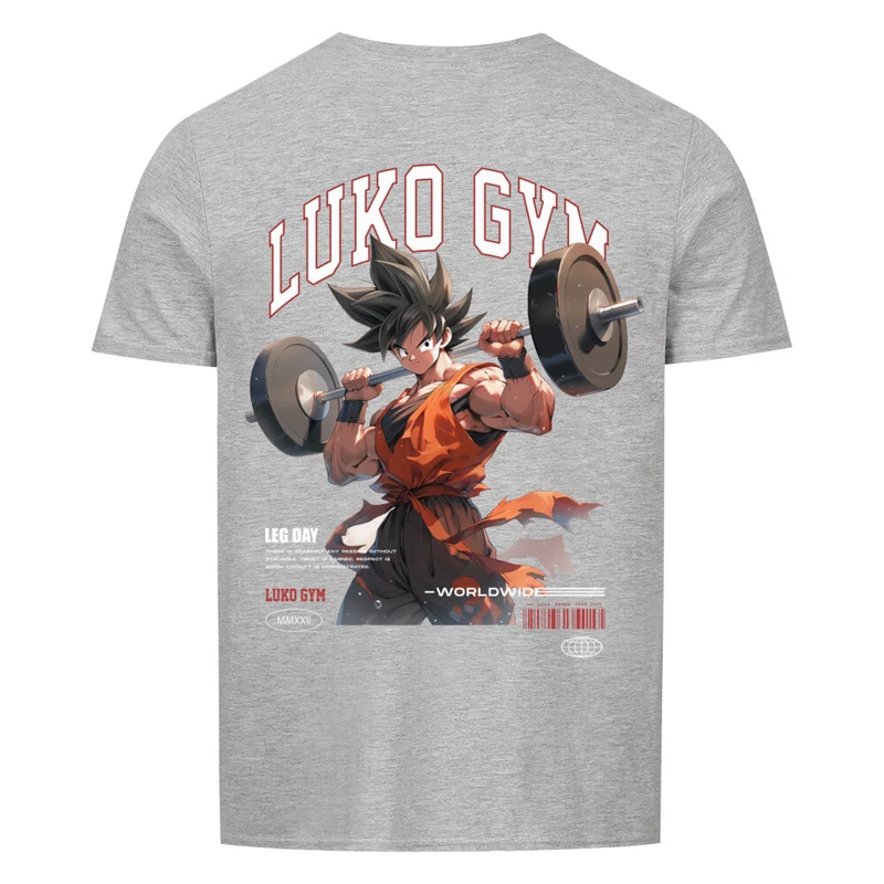 LEGDAY GOKU WORLDWIDE - Regular Shirt - Backprint