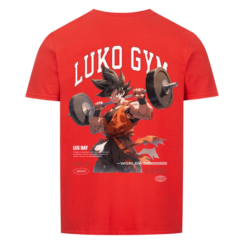 LEGDAY GOKU WORLDWIDE - Regular Shirt - Backprint