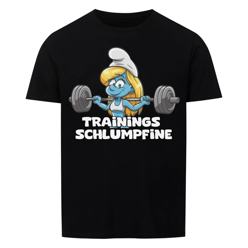TRAININGS SCHLUMPFINE - Regular Shirt - Frontprint