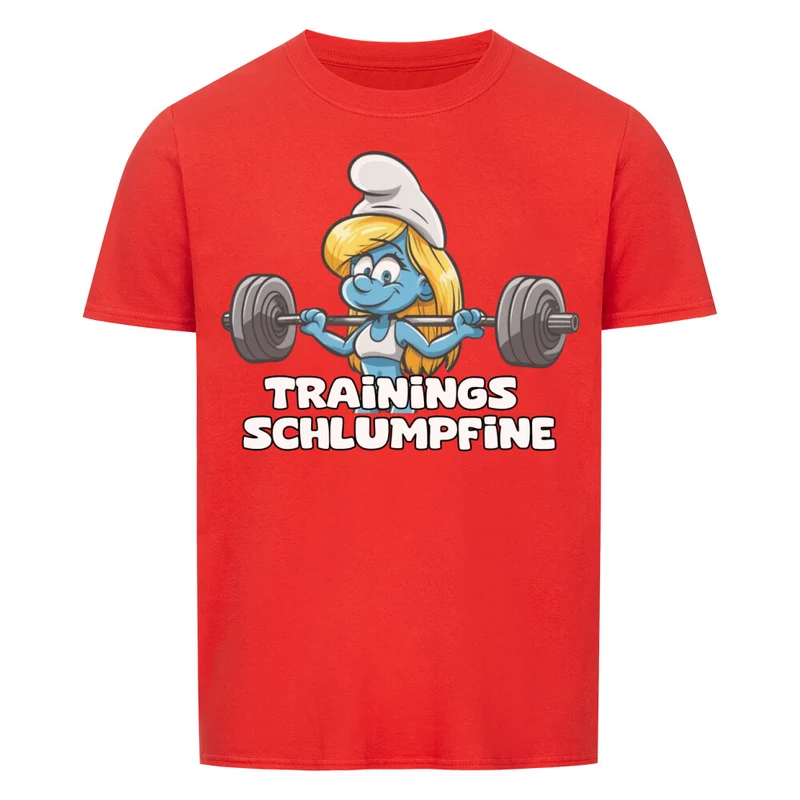 TRAININGS SCHLUMPFINE - Regular Shirt - Frontprint