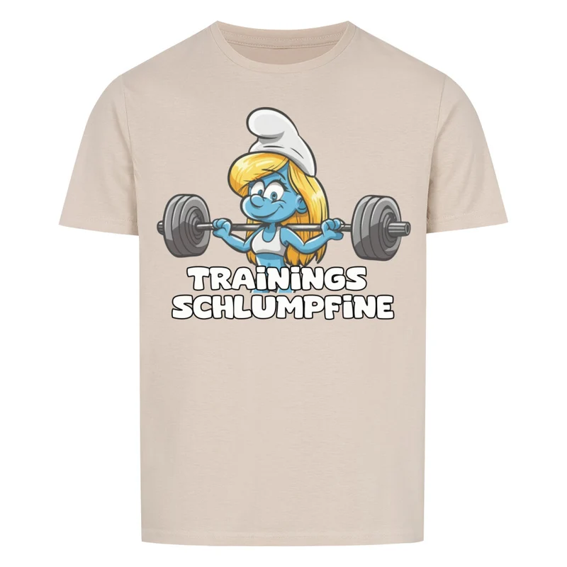 TRAININGS SCHLUMPFINE - Regular Shirt - Frontprint