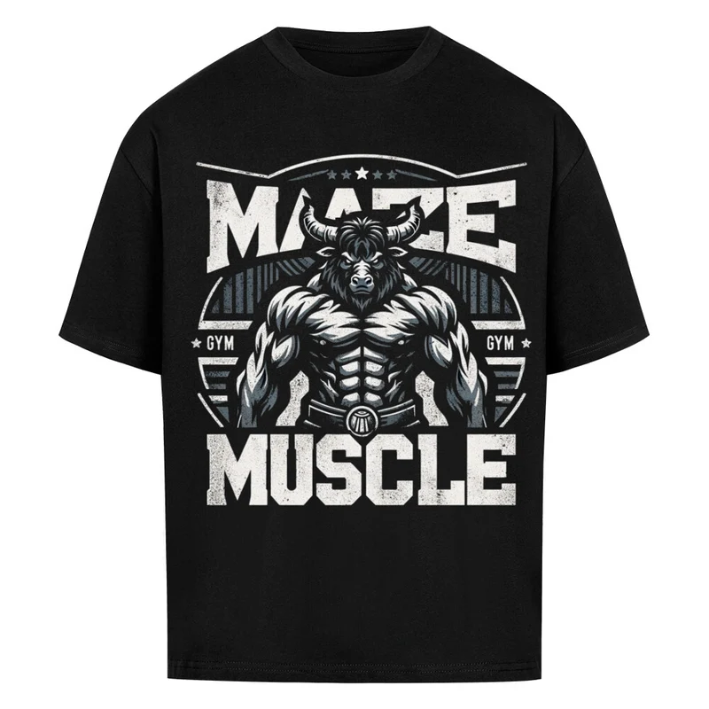 MAZE MUSCLE - OVERSIZED SHIRT FRONTPRINT