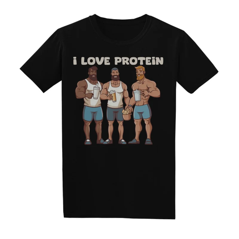 I LOVE PROTEIN - Regular Shirt - Frontprint