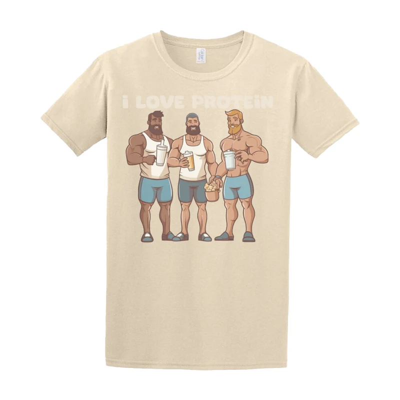 I LOVE PROTEIN - Regular Shirt - Frontprint