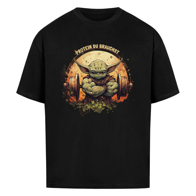 PROTEIN DU BRAUCHST - OVERSIZED SHIRT