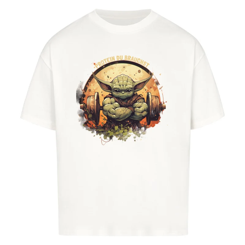 PROTEIN DU BRAUCHST - OVERSIZED SHIRT