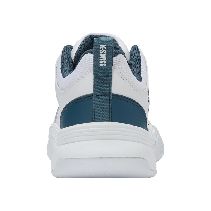 Court Express 2 Teppichschuh Kinder - weiß, petrol