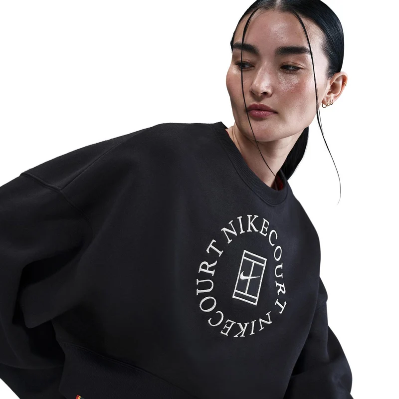 Court Phoenix Over-Oversized Crew Heritage Sweatshirt Damen-Schwarz