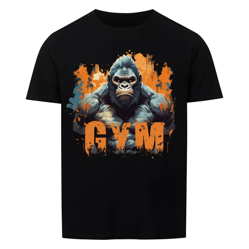 GYM GORILLA - Regular Shirt - Frontprint