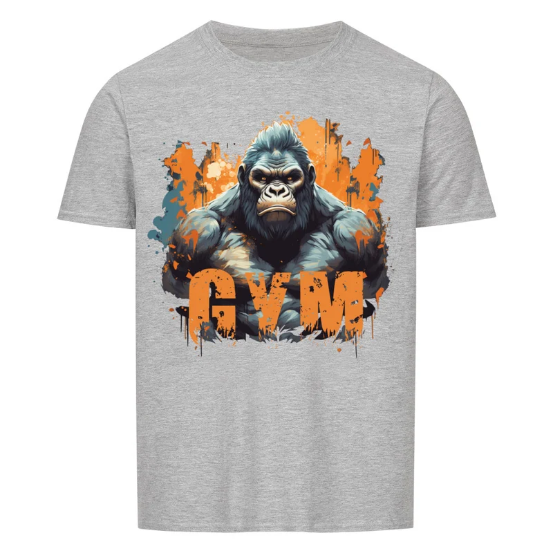 GYM GORILLA - Regular Shirt - Frontprint