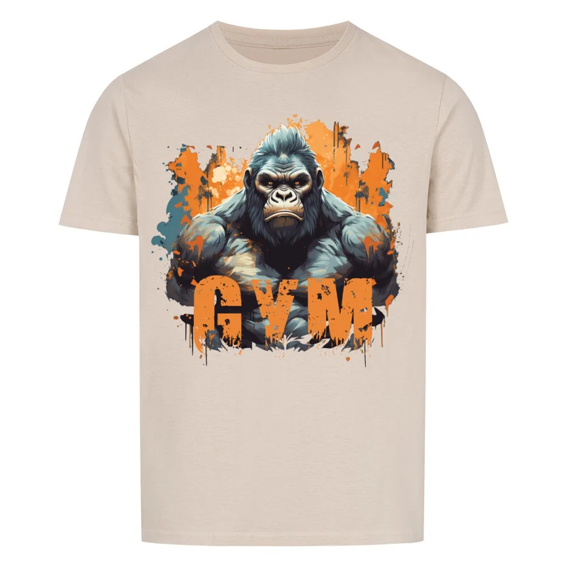 GYM GORILLA - Regular Shirt - Frontprint