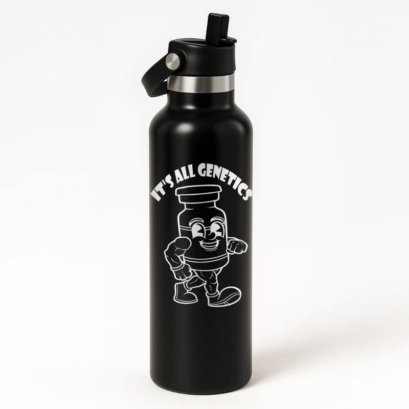 Thermo Edelstahl Sportflasche – 750 ml | Doppelwandig & mit Klapp-Strohhalm