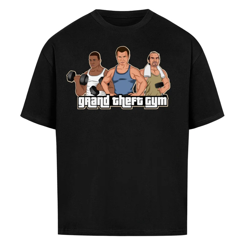 GRAND THEFT GYM - OVERSIZED SHIRT FRONTPRINT