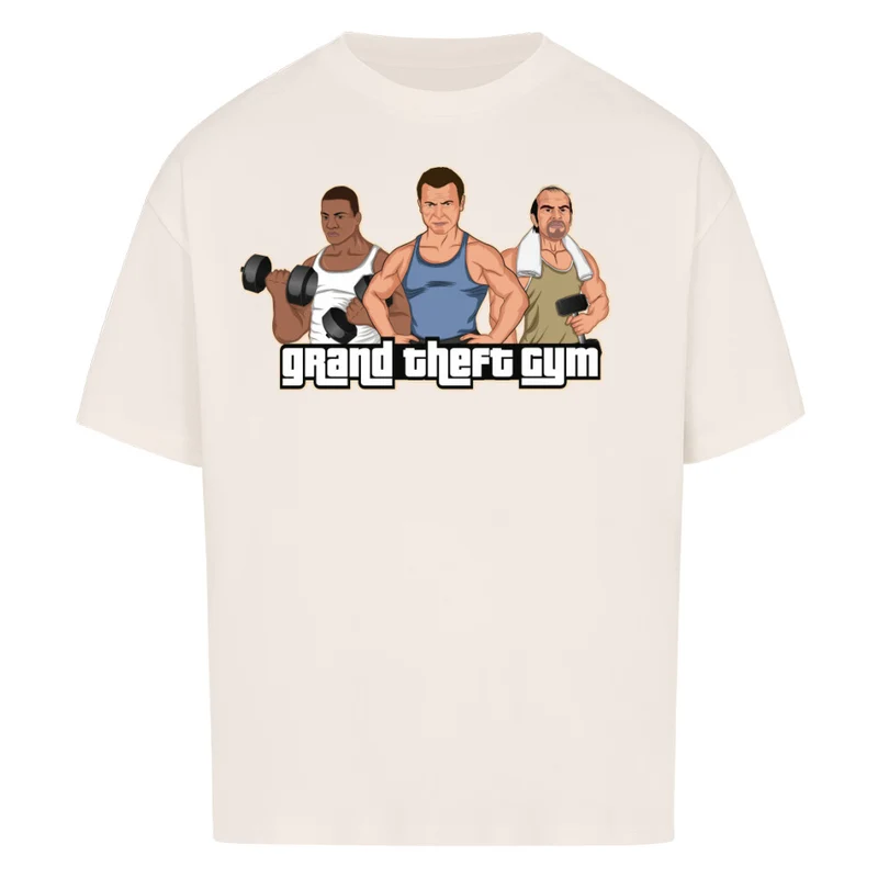 GRAND THEFT GYM - OVERSIZED SHIRT FRONTPRINT