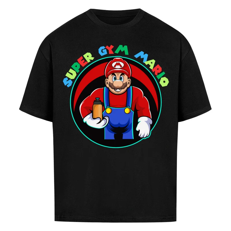SUPER GYM MARIO - OVERSIZED SHIRT FRONTPRINT