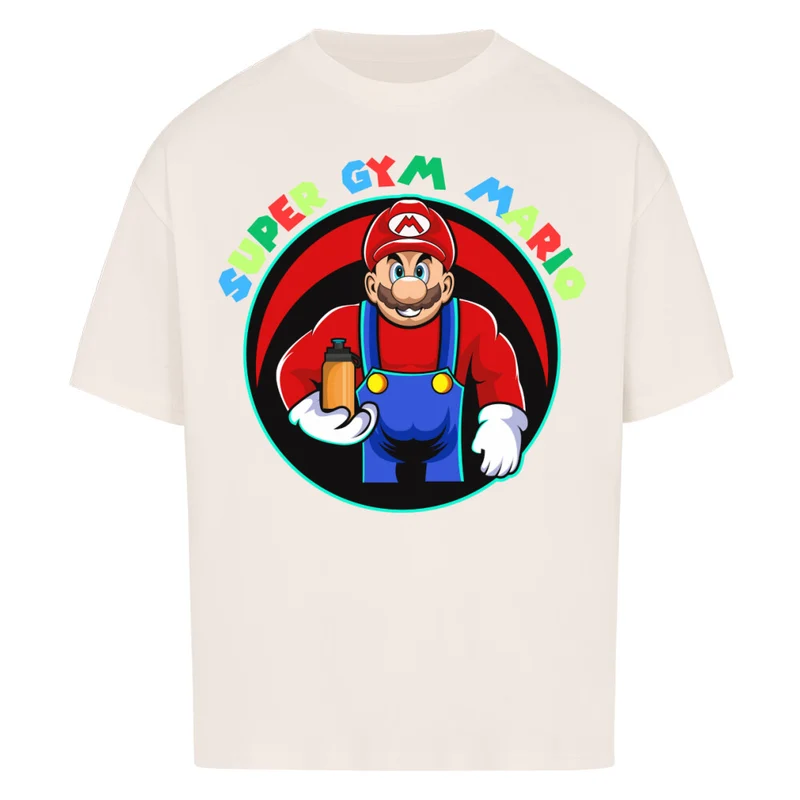 SUPER GYM MARIO - OVERSIZED SHIRT FRONTPRINT