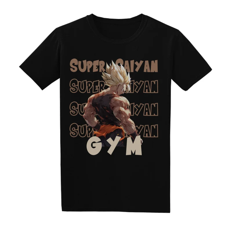 SUPER SAIYAN GYM - Regular Shirt - Frontprint