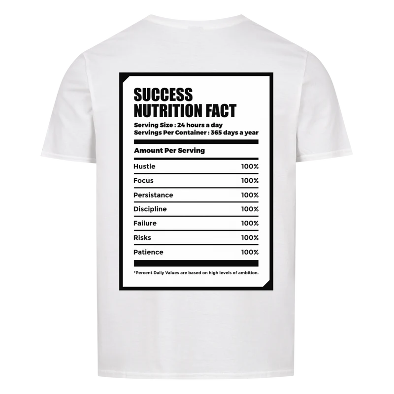 SUCCESS NUTRITION FACT - Regular Shirt - Backprint