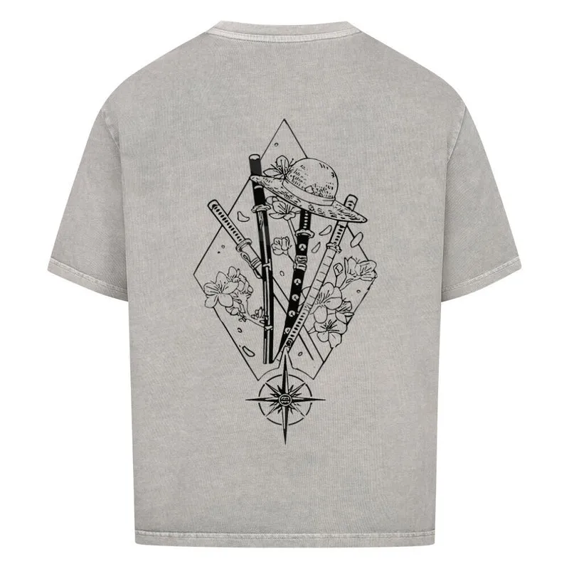 Kompass - Oversized Shirt Backprint