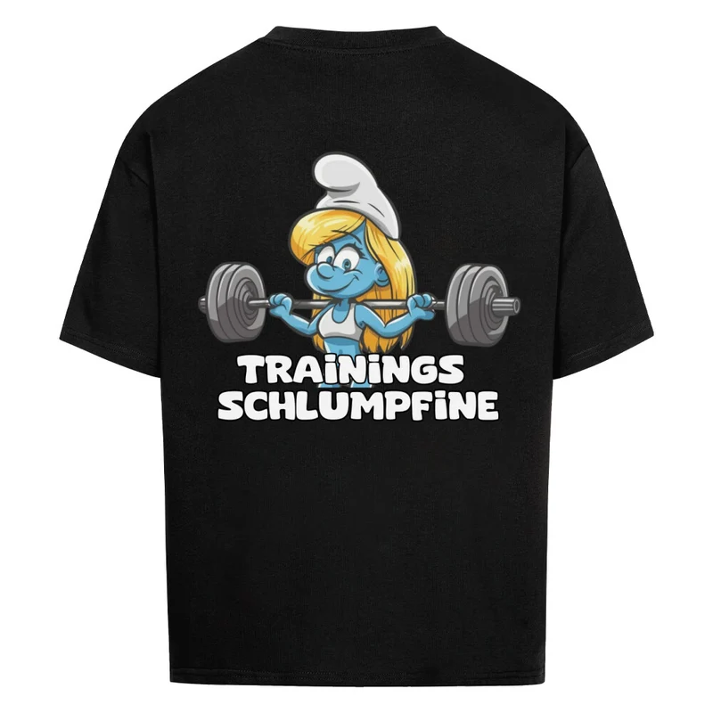 TRAININGS SCHLUMPFINE - OVERSIZED SHIRT BACKPRINT