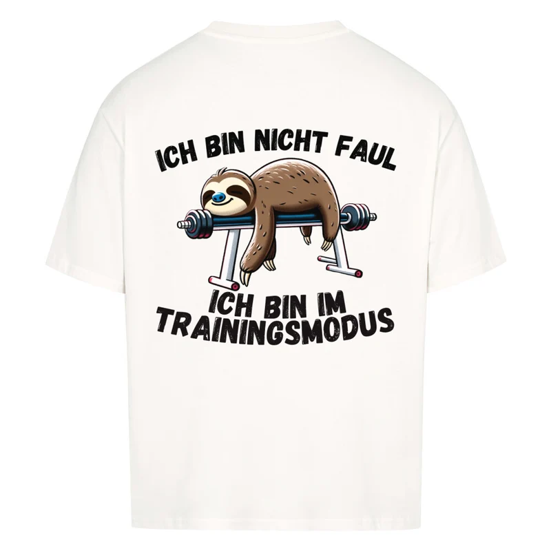 ICH BIN NICHT FAUL - OVERSIZED SHIRT BACKPRINT