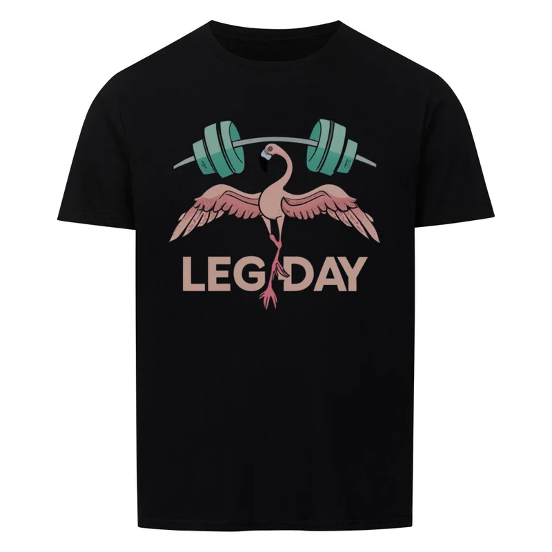 FLAMINGO LEGDAY - Regular Shirt - Frontprint
