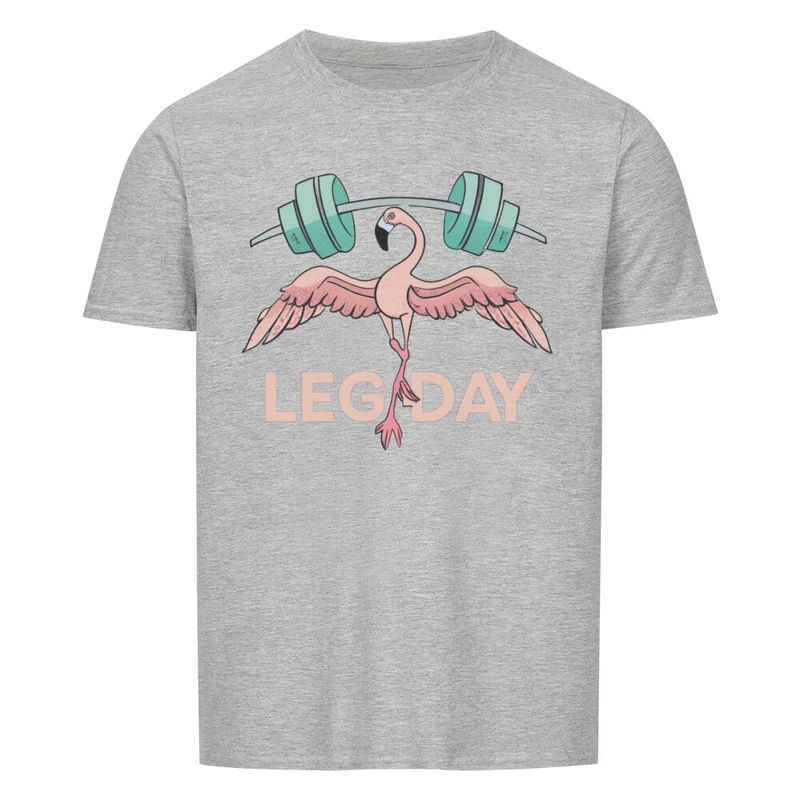FLAMINGO LEGDAY - Regular Shirt - Frontprint