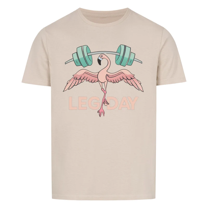 FLAMINGO LEGDAY - Regular Shirt - Frontprint