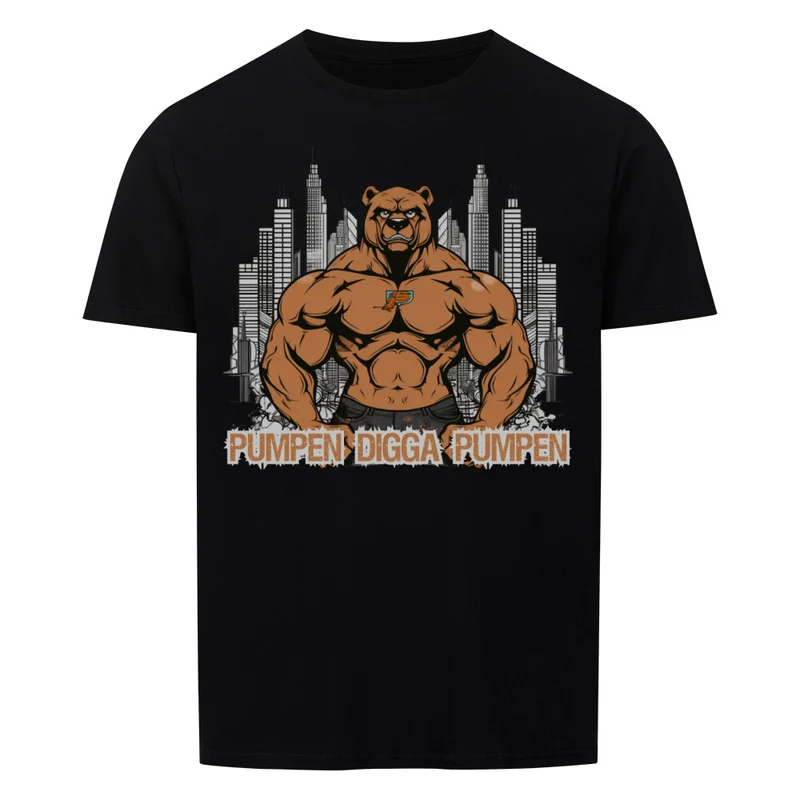 PUMPEN DIGGA PUMPEN - Regular Shirt - Frontprint