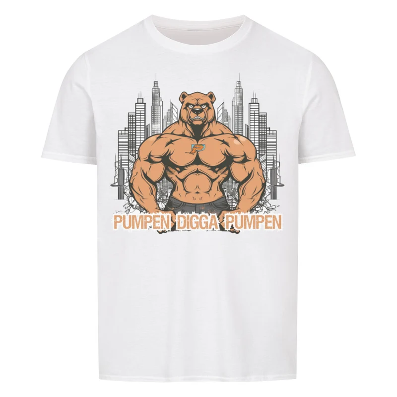 PUMPEN DIGGA PUMPEN - Regular Shirt - Frontprint