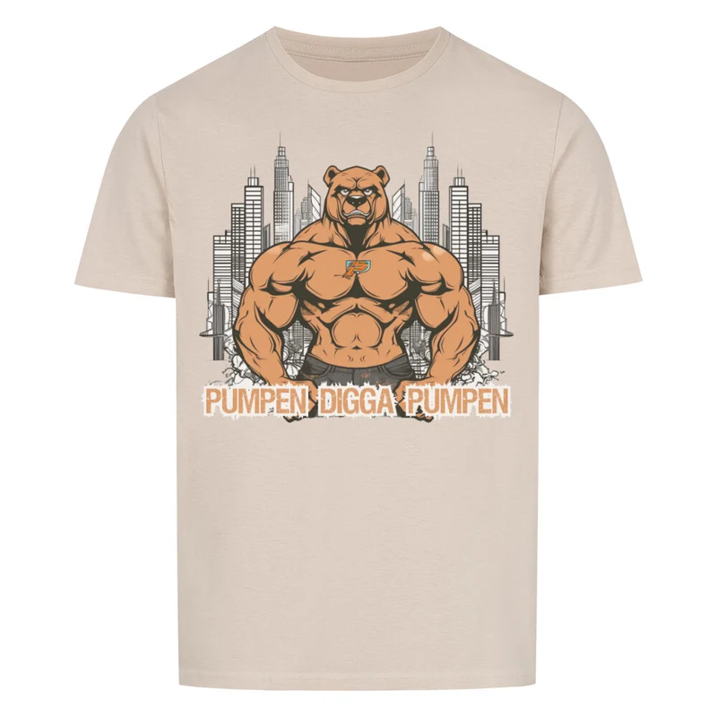 PUMPEN DIGGA PUMPEN - Regular Shirt - Frontprint