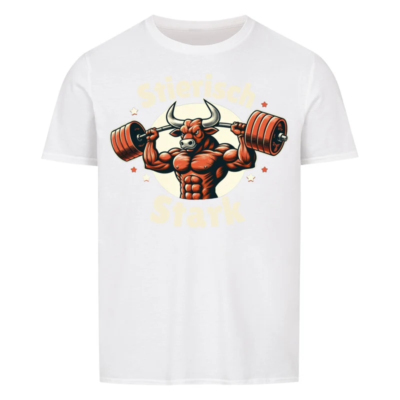 STIERISCH STARK - Regular Shirt - Frontprint