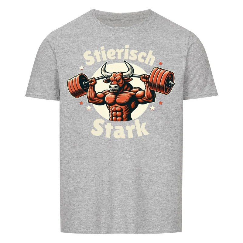 STIERISCH STARK - Regular Shirt - Frontprint