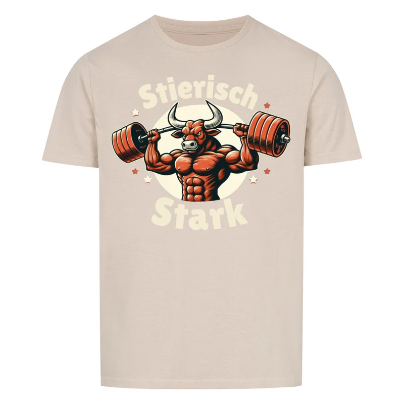 STIERISCH STARK - Regular Shirt - Frontprint